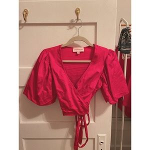 Lisa Says Gah Maria Wrap Top